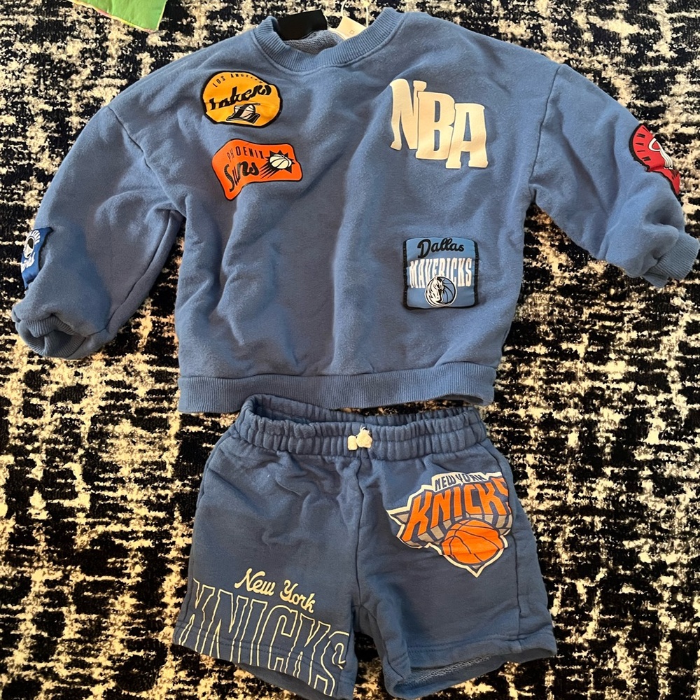 NBA Zara Sweatshirt and Shorts Set